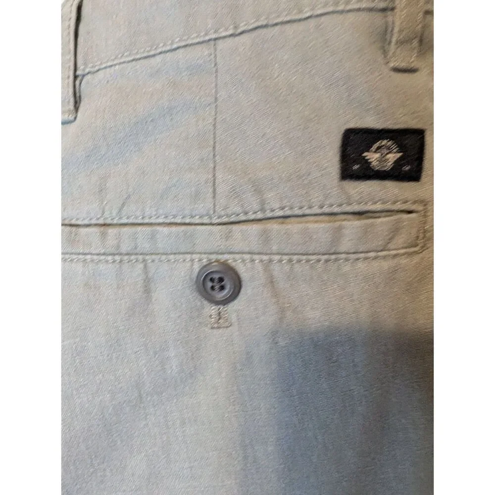 Dockers Men's Hemp Cotton Blend Casual Pats Size 29 Sage Straight Leg Lightweigh